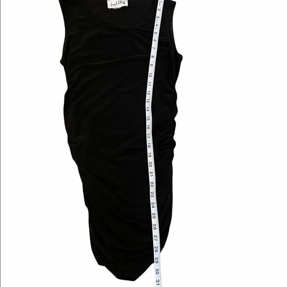 JOSEPH RIBKOFF Black Stretch Side Rouched Tank Top - Picture 6 of 7
